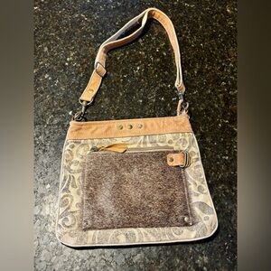 ⭐️Myra Bag Leather Crossbody & Cotton Canvas Distressed Style Bag⭐️